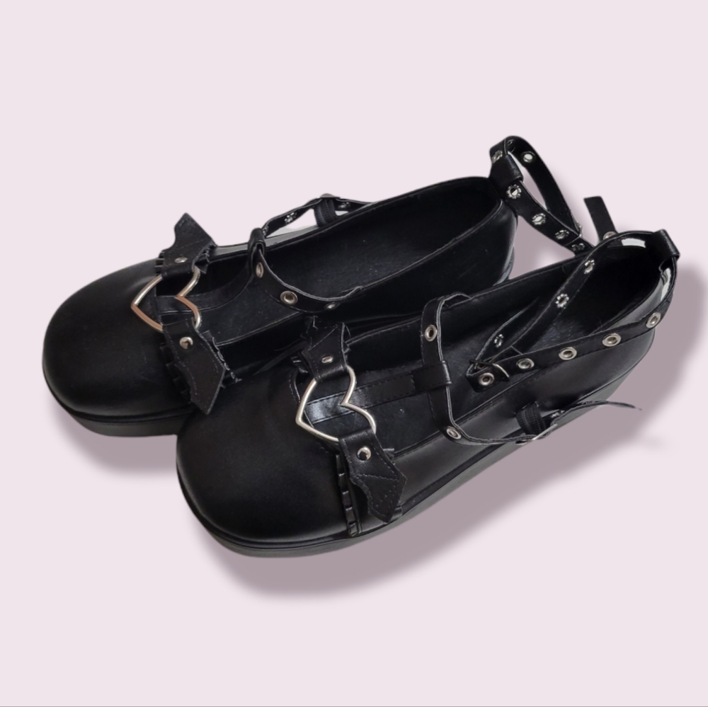 Mary Jane's w/ Heart Buckles